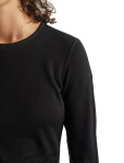 Dámské merino tričko s dlouhým rukávem ICEBREAKER Wmns 260 Tech LS Crewe, Black velikost: M
