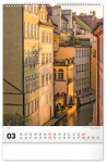 Nástěnný kalendář 2027 Notique Praha, 33 x 46 cm