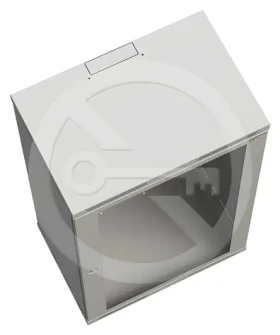 Solarix SENSA-12U-64-11-G / Rozvaděč nástěnný / 12U / 400mm / dveře plech / RAL 7035 (83000084L)