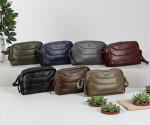 Trendy dámská koženková crossbody kabelka Coveri Darcy, tmavě modrá