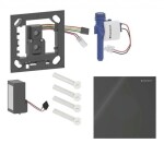 GEBERIT - Elektronické ovládání splachování pisoárů typ 40, síťové napájení, Bluetooth, sklo/černá 116.024.SJ.1