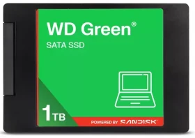 WD Green SATA 1 TB / 2.5" SATA III / SATA 6Gbps / R: 545MBps / W: 600 MBps / TLC / 5y (WDS100T5G0A-00CPT0)