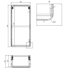 COMAD - Boční skříňka 35cm 1 dvířka ARUBA CRAFT 5907611649169