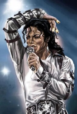 Diamantový obrázek - Michael Jackson, foto 30x40 cm