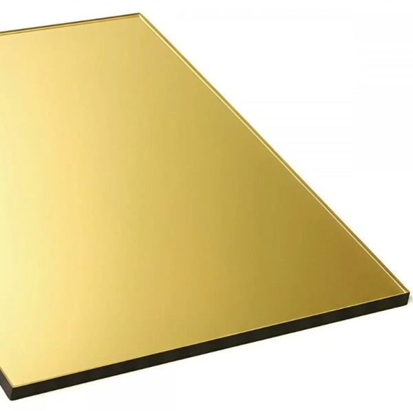 Akryl pro laserové zpracování 500 x 300 x 3 mm - Zrcadlové plexisklo, zlaté