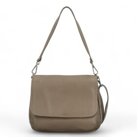 Stylová dámská kožená crossbody kabelka Keolla, taupe