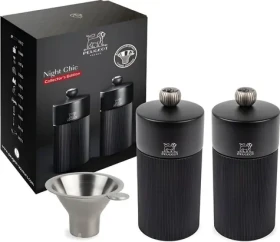Peugeot Line Night Chic matná černá / Mlýnek na koření / 12 cm (43285)