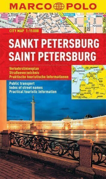 St Petersburg Marco Polo City Map: 1:15K (Russia) (Marco Polo Maps)