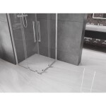 MEXEN/S - Velar Duo čtvercový sprchový kout 80 x 80, transparent, chrom 871-080-080-02-01