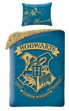 Halantex Bavlněné povlečení Harry Potter blue 140x200 cm