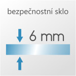 H K - Sprchový kout MELODY BLACK R1180, 110x80 se zalamovacími dveřmi včetně sprchové vaničky z litého mramoru SE-MELODYBLACKR1180/THOR-11080