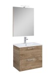 Koupelnová sestava s umyvadlem Ceramia Lea 61,5x55x41,7 cm dub LEASET60D LEASET60D