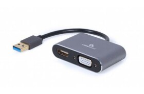 Gembird adaptér USB-A (M) na VGA + HDMI (F) 0.15m (A-USB3-HDMIVGA-01)