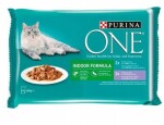 Purina ONE Indoor Formula tuňák telecí 4 x 85 g