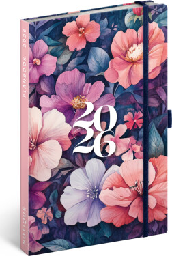 NOTIQUE Planbook diář/notes Kytice 2026, 13 x 21 cm
