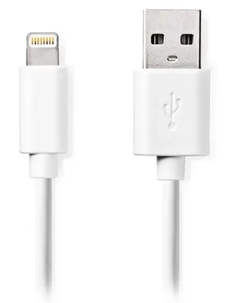 Nedis Lightning kabel 3 m bílá / Datový kabel / USB-A (M) - Lightning 8-pin (M) (CCGL39300WT30)
