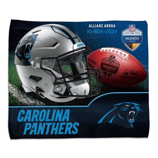 Ručník Carolina Panthers NFL 2024 Munich Game Rally Towel