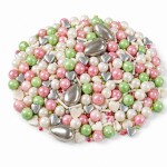 Dortisimo Cukrové zdobení 4Cake bílé, růžové a zelené Spring Colours (50 g)