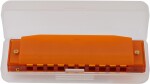 Hohner Translucent Harp C, orange, hardcase