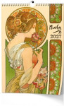 Nástěnný kalendář A3 Alfons Mucha 2027