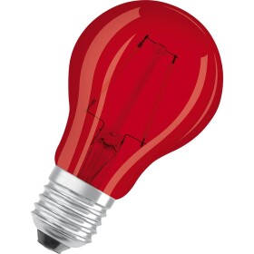 OSRAM 4058075433946 LED Energetická třída (EEK2021) G (A - G) E27 klasická žárovka 2.5 W = 7 W červená (Ø x d) 60 mm x 105 mm 1 ks