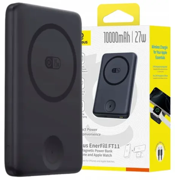 Baseus EnerFill FT11 černá / Powerbanka / 10 000 mAh / 27W (6932172692667)