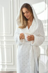 L&L 2551 Amira Long S-2XL dámský župan bílá L