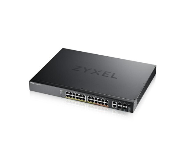 Zyxel XGS2220-30HP, L3 Access Switch, 400W PoE, 16xPoE+/10xPoE++, 24x1G RJ45 2x10mG RJ45, 4x10G SFP+ Uplink, incl. 1 yr EDF_1010820