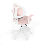 Dětská židle, výškově nastavitelná, růžová síťovina, KA-W8008 PINK
