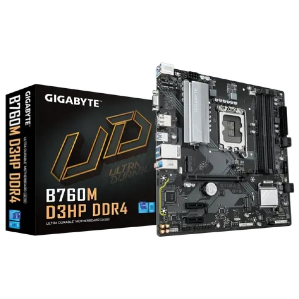 GIGABYTE B760M D3HP DDR4 / B760M / LGA1700 / 4x DDR4 / PCIEx16 / 1xGLAN / micro-ATX (B760M D3HP DDR4)