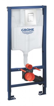 GROHE - Rapid SL Předstěnová instalace pro závěsné WC, tlačítko Skate Cosmopolitan, alpská bílá 38772SH0