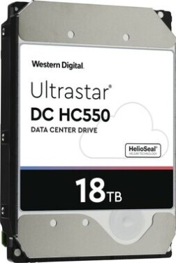 WD Ultrastar DC HC550 18TB / HDD / 3.5 SATA III / 7 200 rpm / 512MB cache / 5y / pro datová centra (0F38459)