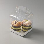 Cake star plastový box na Bento dort s úchytem 14x14x18cm