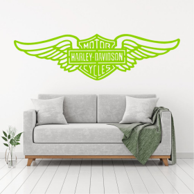 Samolepka Harley Davidson křídla Barva: zelená, Velikost: 100 x 28 cm