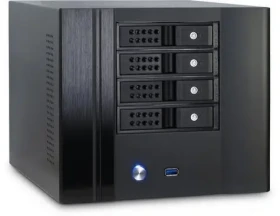 Inter-Tech SC-4004 černá / Mini ITX / 4x hot-swap pozice / 1x USB 3.0 / bez zdroje (88887186)