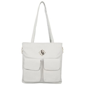 Stylová dámská koženková kabelka na rameno Susanne, šedá