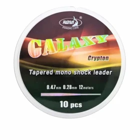 Katran Ujímaný vlasec Galaxy Crypton Tapered Leader 12m 0,26-0,47mm 10ks (22240)