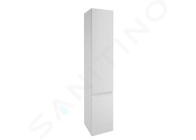 Kielle - Oudee Vysoká skříňka závěsná, 157x30x32 cm, lesklá bílá 50202010