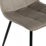 Jídelní židle, béžová, sametová látka, DCL-X7015 CAP2