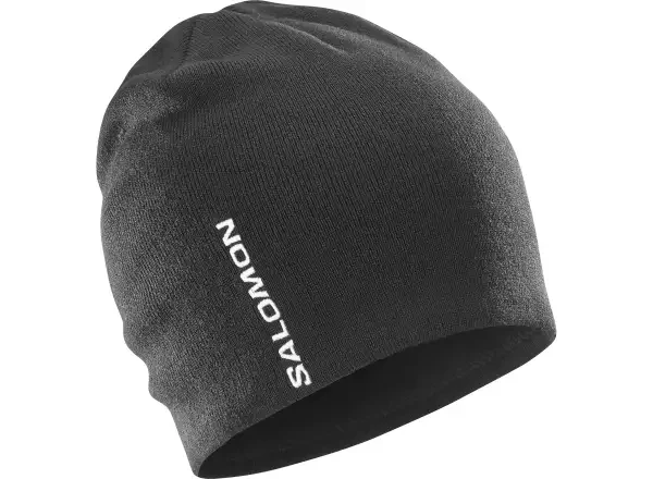 Salomon Graphic Beanie bežecká čepice Deep Black vel. uni