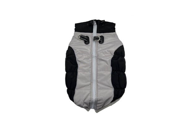 Kerino zimní bunda pro psa Barva: Šedá, Délka zad (cm): 52, Obvod hrudníku: 68 - 78 cm
