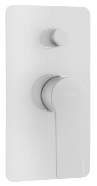 SAPHO - PAX podomítková sprchová baterie, 2 výstupy, bílá mat XA42/14