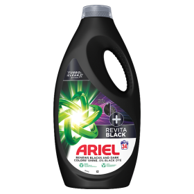 Ariel Washing Liquid,, 34 Washes +EXTRA Black Protection