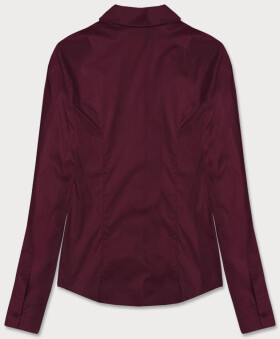 Klasická dámská košile ve vínové bordó barvě (HH039-6) Barva: odcienie czerwieni, Velikost: