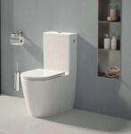 Kielle - Oudee WC kombi set s nádržkou a sedátkem softclose, Vortex, bílá 30202000