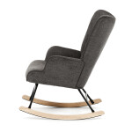 Houpací křeslo, šedá, látka, AK-373 GREY2