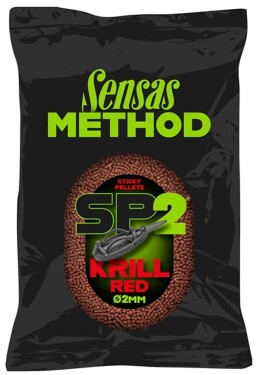Sensas Pelety Sticky Pellets 2mm 650g - Krill,Sensas Pelety Sticky Pellets 2mm 650g - Krill