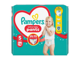 Pampers Active Baby Pants, vel.5, 32 ks