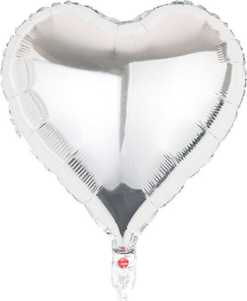Fóliový balónek Srdce stříbrná - Moje party