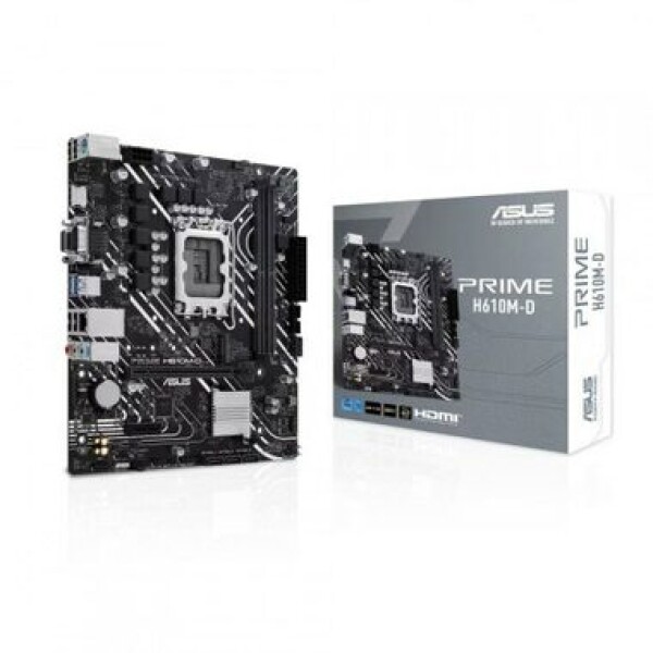 ASUS PRIME H610M-D / H610 / LGA 1700 / 2x DDR5 / PCIEx16 / 1x GLAN / mATX (90MB1G80-M0EAY0)